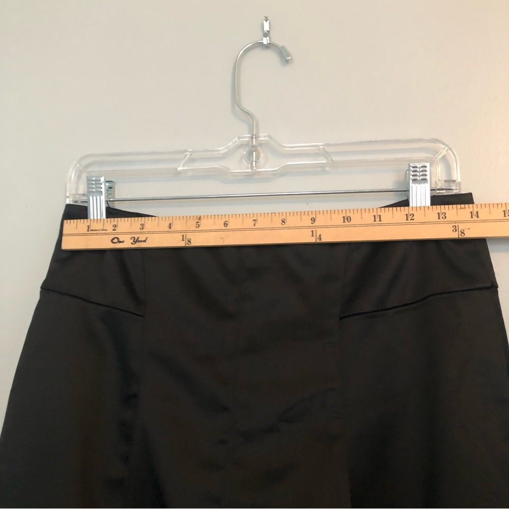 Theory Black Satin Fit and Flare Skirt Sz. 4 - Picture 5 of 10